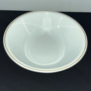 Corning Corelle Large Serving Bowl 10.25" 2 Quart White/Brown Stripe